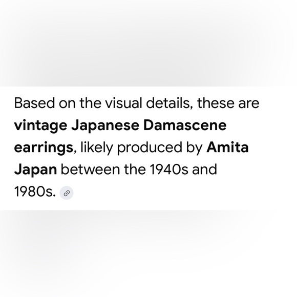 Damascene Japanese earrings. 1940-1980 - Picture 3 of 4